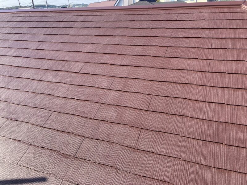 マボガニー屋根塗装