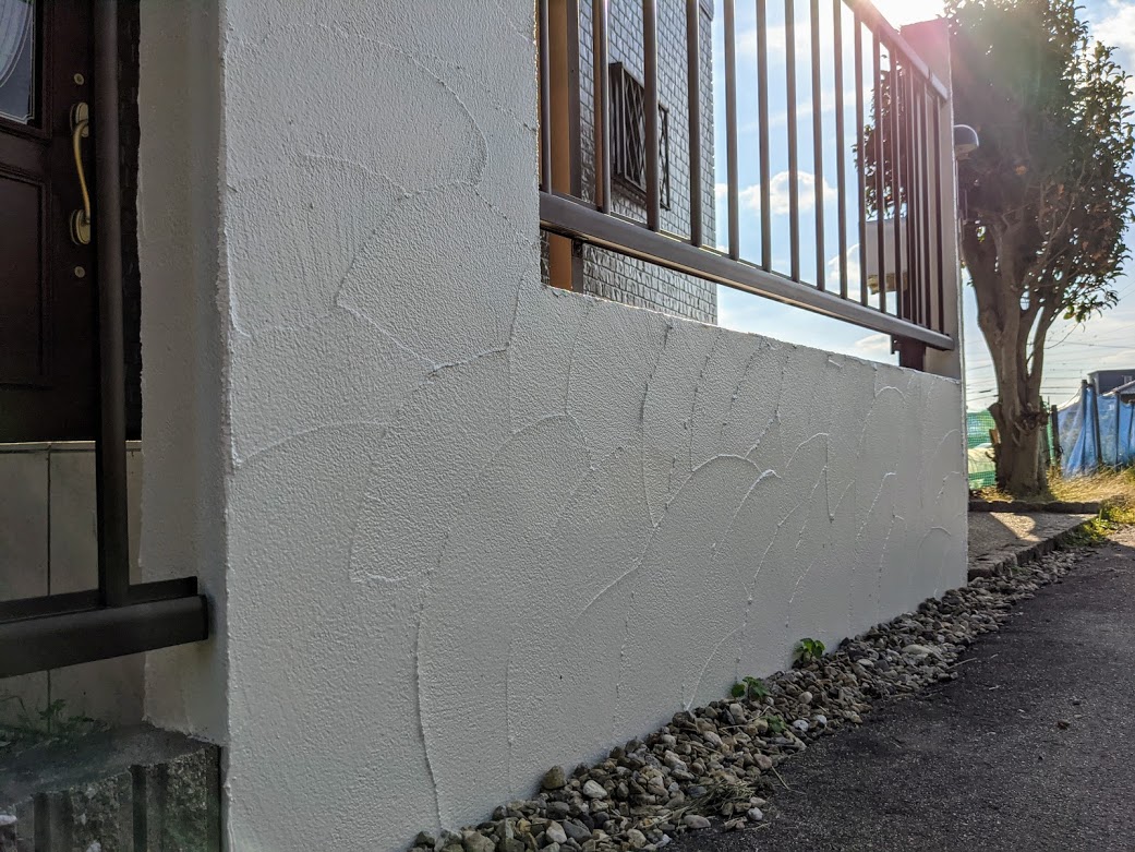 玄関塀塗装